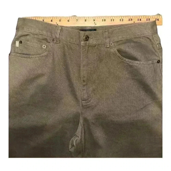 Lauren Ralph Lauren Womens Tan Straight Jeans, Size 12 - Picture 8 of 10